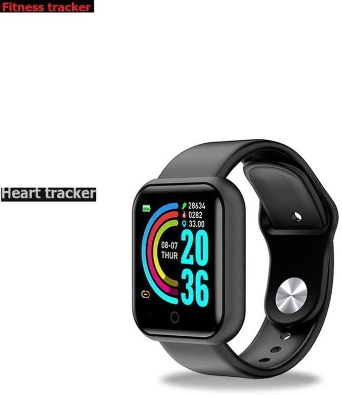 Jocoto S670 (D20) MAX ACTIVITY TRACKER HEART RATE SMART WATCH BLACK(PACK OF 1) Smartwatch  (Black Strap, free)