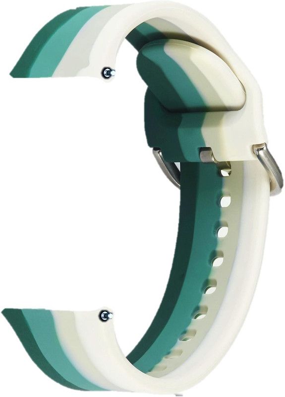 TECHWIND 18MM Silicon Watch Strap Buckle Lock for GARMIN VENU 2S Smart Band Belt Smart Watch Strap  (Mullti Color)