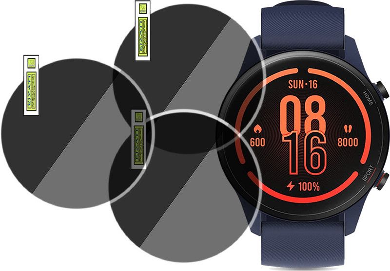EJZATI Screen Guard for MI Watch Revolve Active smartwatch SCREEN TEMPERED  (Pack of 3)