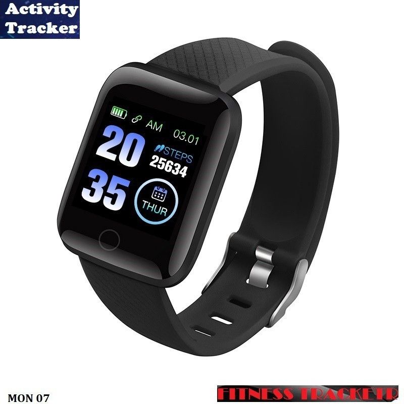 Bydye A751(ID116) PRO ACTIVITY TRACKER SLEEP TRACKER SMART WATCH BLACK( PACK OF 1) Smartwatch  (Black Strap, free)