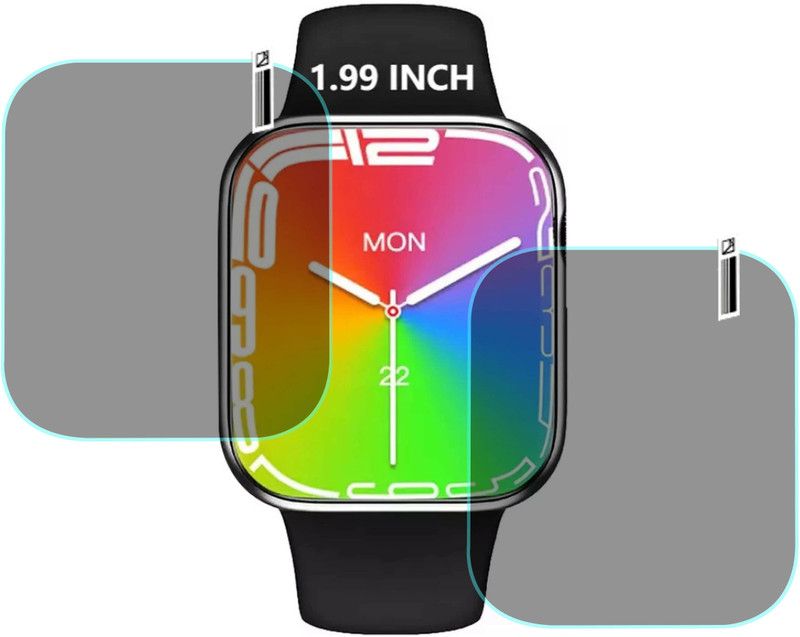 MOKPLZ Screen Guard for HW 7 MAX SMARTWATCH  (Pack of 2)