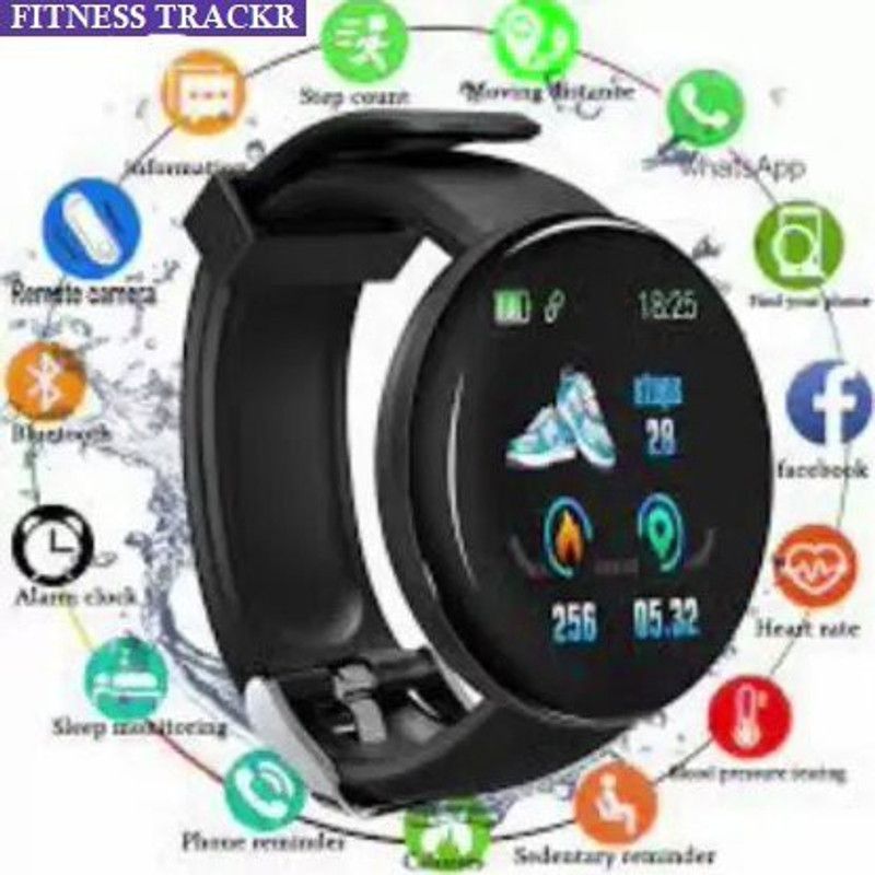Stybits A142 D18_ MAX FITNESS TRACKER MULTI FACES SMART WATCH BLACK (PACK OF 1) Smartwatch  (Black Strap, free)