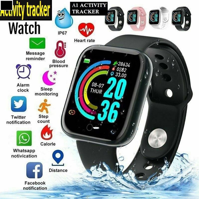 Bymaya S2769 D20_PLUSFITNESS TRACKER MULTI SPORTS SMART WATCH BLACK(PACK OF 1) Smartwatch  (Black Strap, Free)