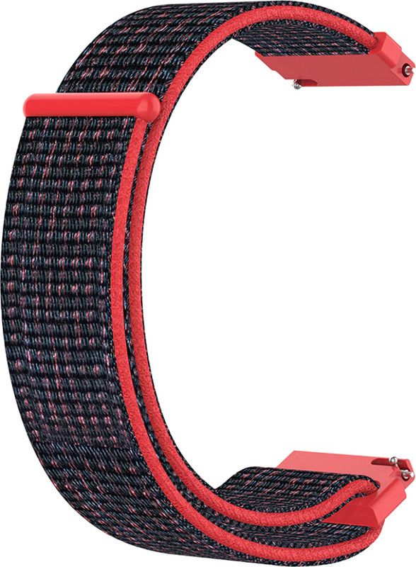 ACM Watch Strap Nylon Loop 20mm for Fire Boltt Supreme Smartwatch Orange Smart Watch Strap  (Orange)