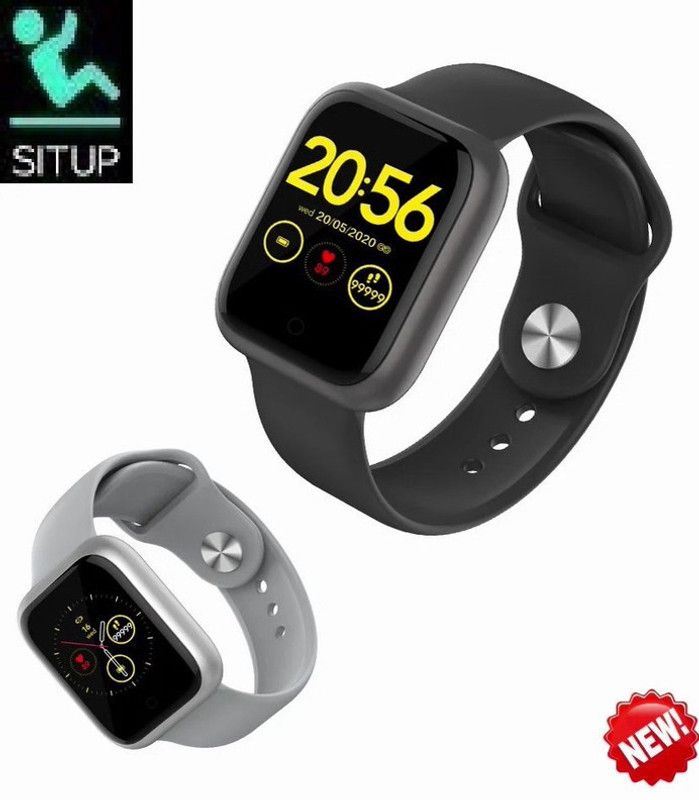 Y2H Enterprises D469(D20) PLUS FITNESS TRACKER ACTIVITY TRACKER SMART WATCDBLACK(PACK OF 1) Smartwatch  (Black Strap, free)