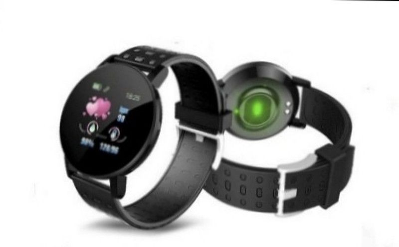 Bydye Latest Id119 smart bluetooth bracelet with steps count sensor (black strap only) Smartwatch  (Black Strap, free size)