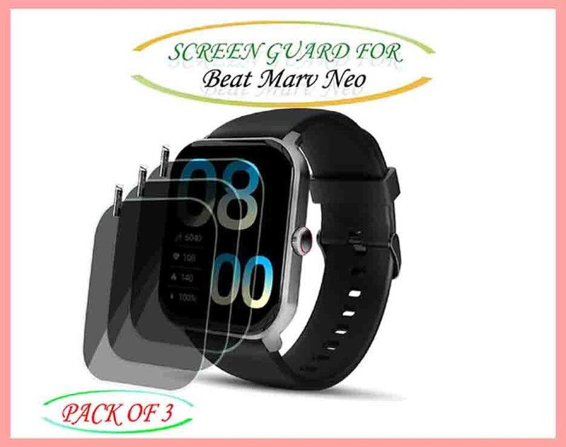 slwax Screen Guard for Beat Marv Neo SMARTWATCH  (Pack of 3)