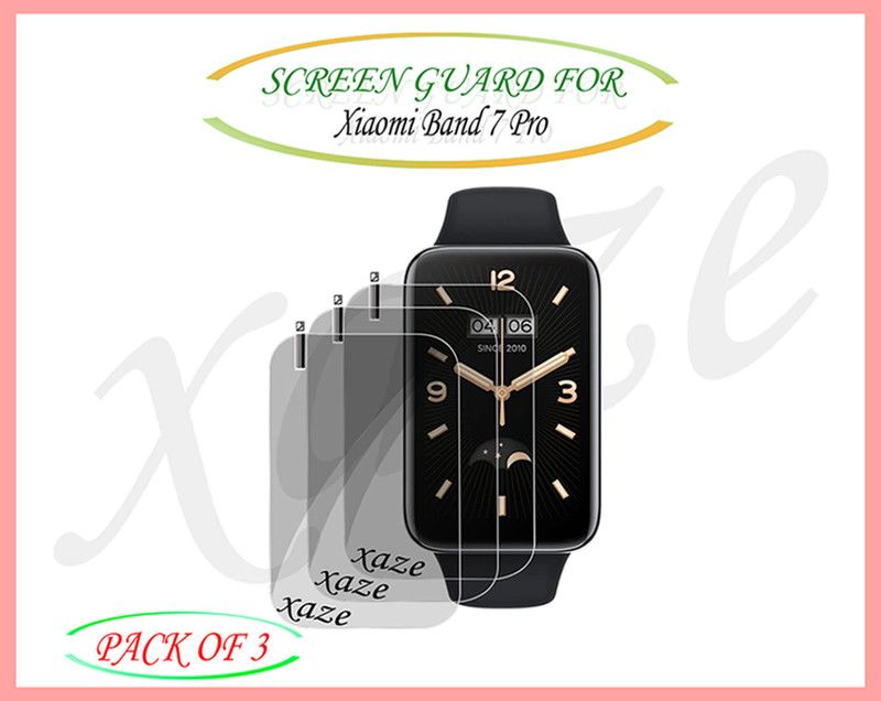 XAZE Screen Guard for Xiaomi Band 7 Pro Smartwatch  (Pack of 3)