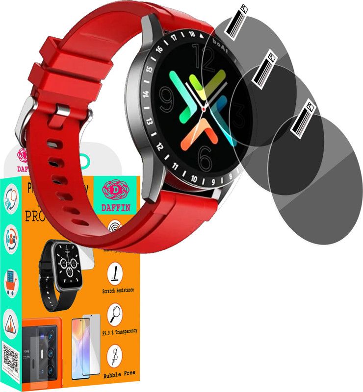 daffin Screen Guard for boAt Watch Iris Smartwatch  (Pack of 3)