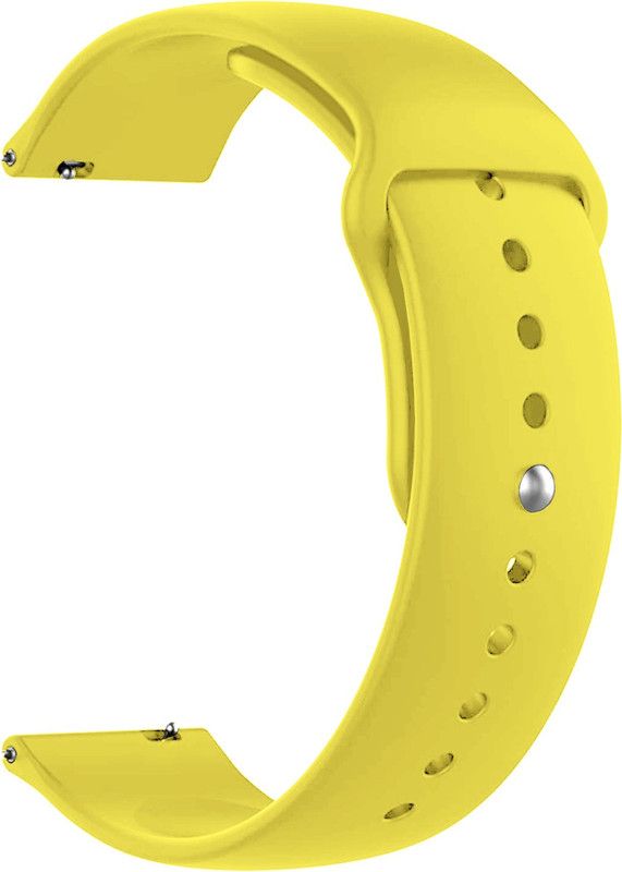 ACM Watch Strap Silicone Belt for Axl Versa 01 Smartwatch Sports Yellow Smart Watch Strap  (Yellow)