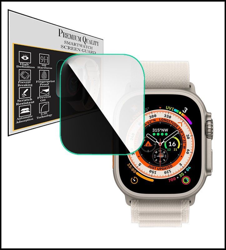 hirdesh Screen Guard for Apple Watch Ultra  (Pack of 1)