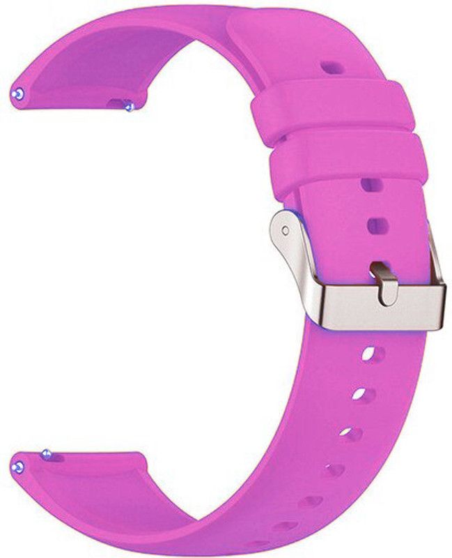 Melfo Flexible Rubber Strap Compatible with Cross Beats Pingg Smart Watch Strap  (Purple, White)