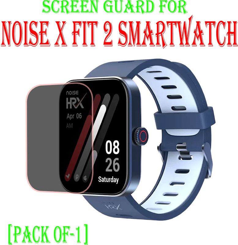 EJZATI Edge To Edge Screen Guard for NOISE X FIT 2 SMARTWATCH  (Pack of 1)