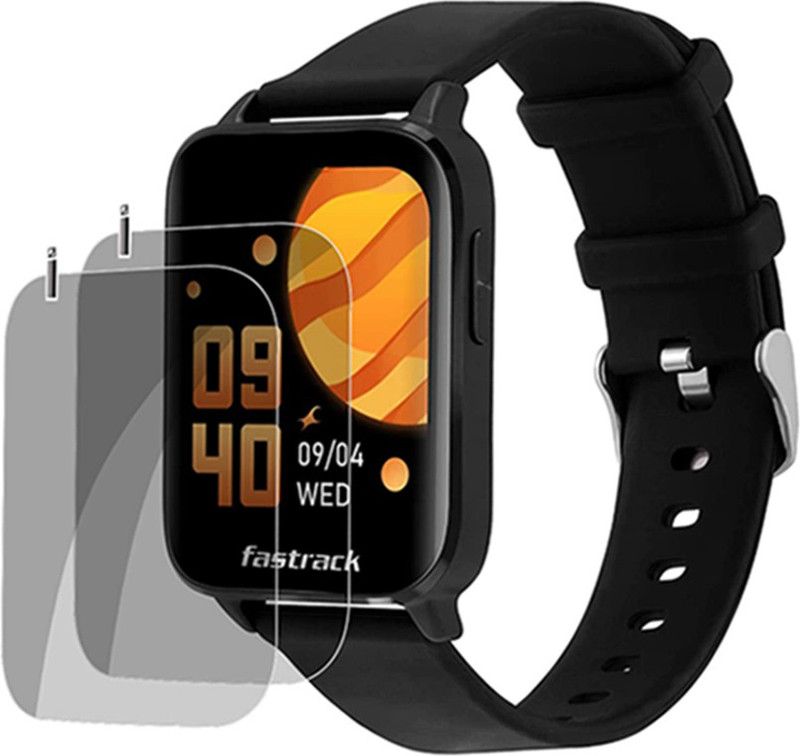 slwax Screen Guard for Fastrack Reflex Curve Screen Guard QWO0D55 Turbo Smartwatch  (Pack of 2)