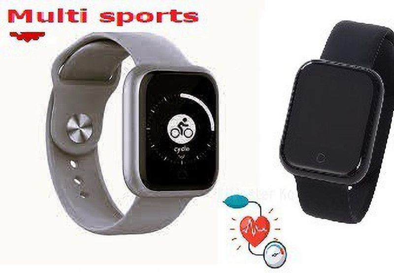 Jocoto S200 (D20) PRO MULTI SPORTS STEP COUNT SMART WATCH BLACK(PACK OF 1) Smartwatch  (Black Strap, free)