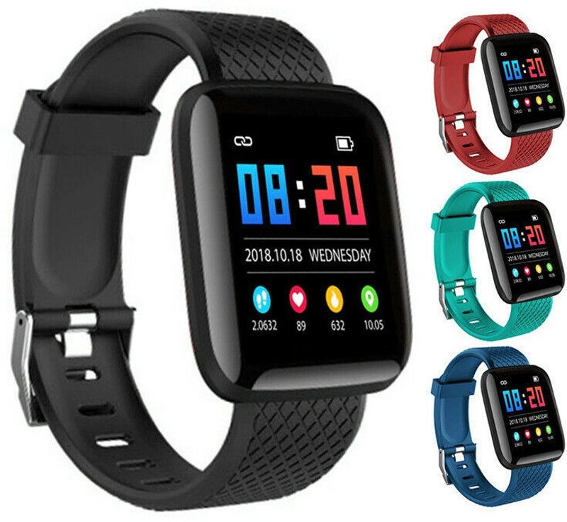 Ykarn Trades AW146/ ID116 LATEST MULTI FACES SLEEP TRACKER BLUETOOTH SMART WATCH(PACK OF 1) Smartwatch  (Black Strap, free)