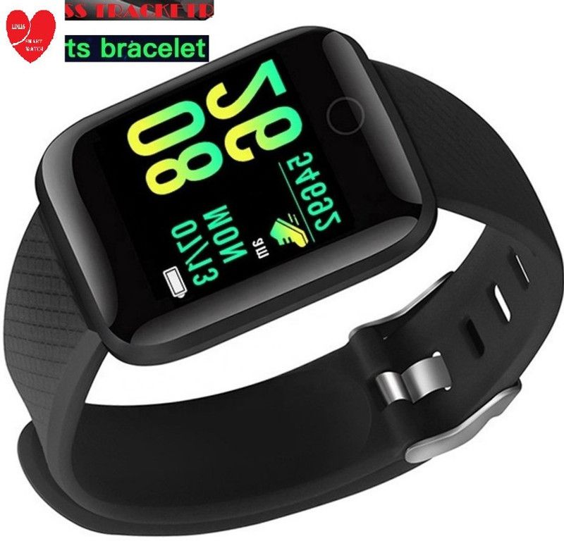 Bashaam E2886 ADVANCE_ID116 MULTI SPORTS HEART RATE SMART WATCH BLACK (PACK OF 1) Smartwatch  (Black Strap, Free)