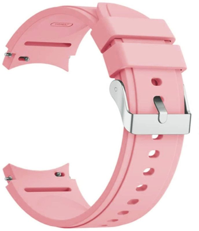 Big Wings Premium Silicon Strap Compatible with SAMSUNG GALAXY WATCH 4 40mm/42mm/44mm/46mm Smart Watch Strap  (Pink)