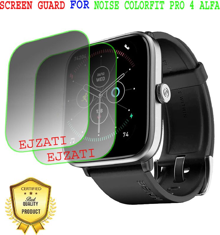 EJZATI Screen Guard for NOISE COLORFIT PRO 4 ALFA SMARTWATCH  (Pack of 2)