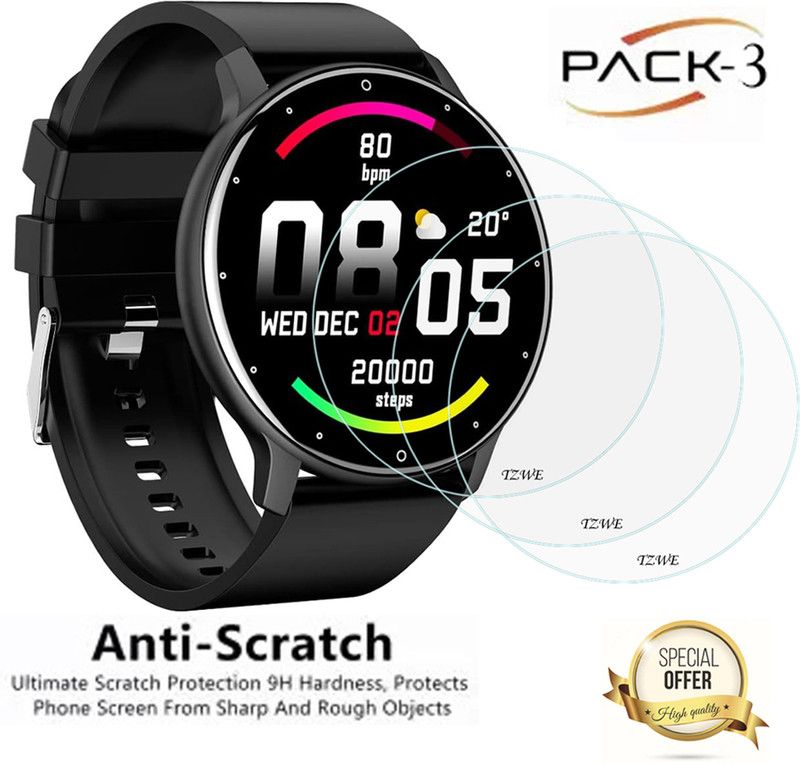 TZWE Screen Guard for Optima Pulse SMART WATCH SCREEN GUARD  (Pack of 3)