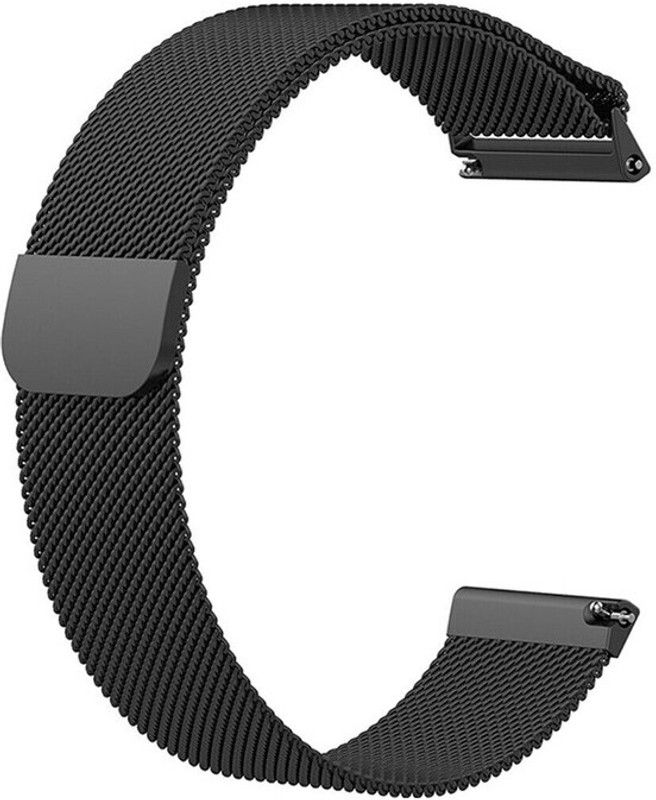 Melfo Magnetic Chain Strap Compatible with Cross Beats Pingg Smart Watch Strap  (Black)
