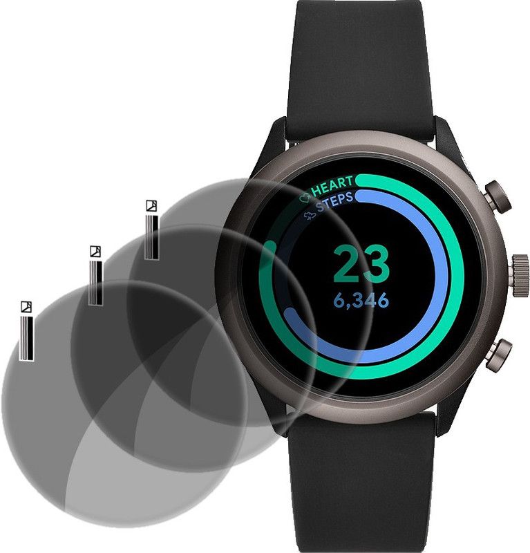 HI2U Screen Guard for FOSSIL Sport SmartWatch  (Pack of 3)