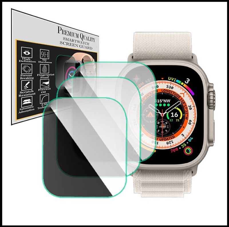 hirdesh Screen Guard for Apple Watch Ultra  (Pack of 3)