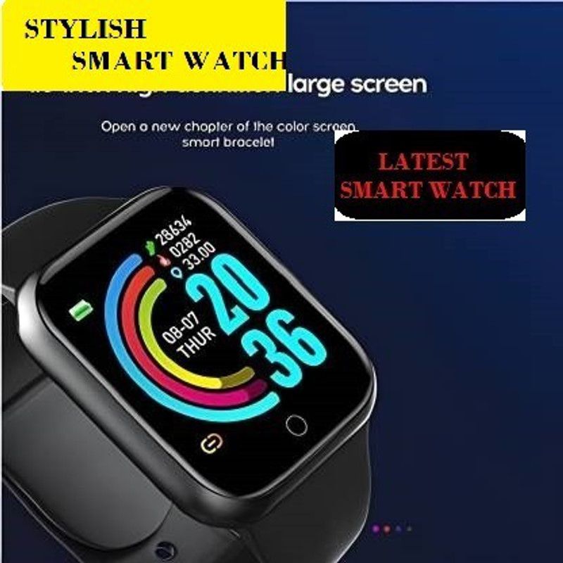 Stybits A153_A1 ADVANCE FITNESS TRCAKER BLUETOOTH SMART WATCH BLACK(PACK OF 1) Smartwatch  (Black Strap, Free)