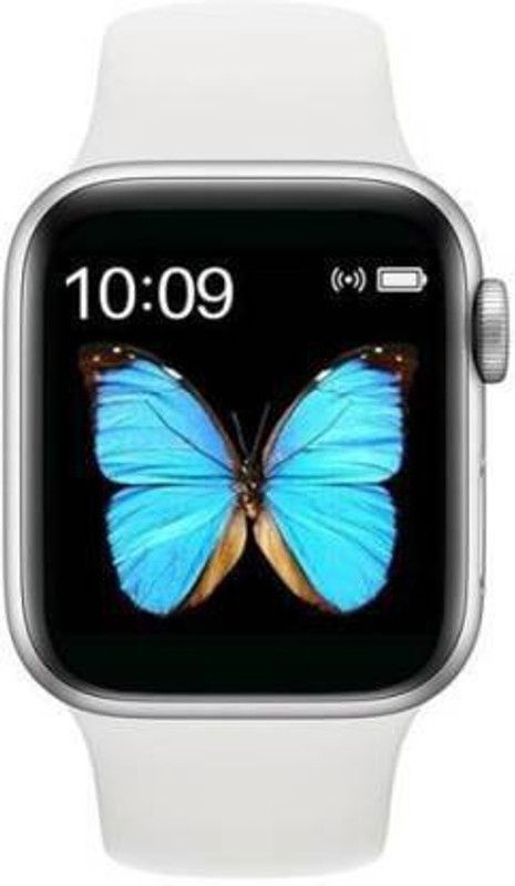 NKL Newly Look Smartwatch 129 LED Display Series 7 Calling function Smartwatch  (White Strap, FREE)
