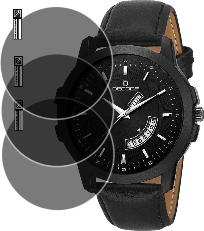EJZATI Screen Guard for Decode Matrix Analog Dial Men's ALL BLACK WATCH SCREEN GUARD  (Pack of 3)
