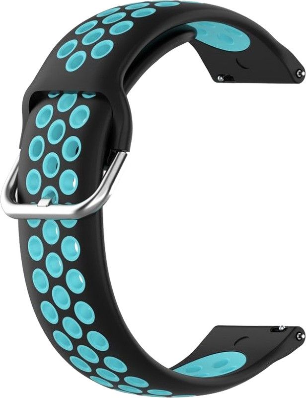 ACM Watch Strap Belt for Corseca Snugar Smartwatch Band Black & Blue Smart Watch Strap  (Mullti Color)