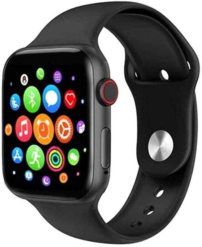 peytil T-500 Sleep Monitor Smartwatch  (Black Strap, Free)