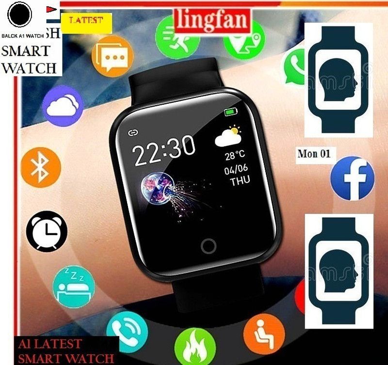DEROWN S854_A1 PRO HEART RATE MULTI SPORTS SMART WATCH BLACK(PACK OF 1) Smartwatch  (Black Strap, Free)