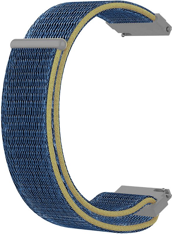 ACM Watch Strap Nylon Loop for Noise Noisefit Agile 2 Smartwatch Belt Blue Smart Watch Strap  (Blue)