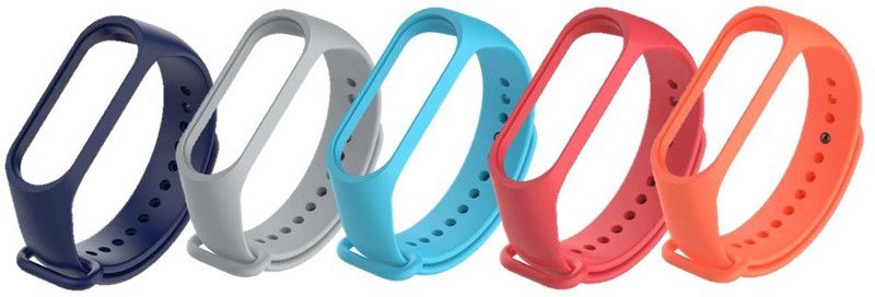 TECHWIND 5 Pcs Combo Pack of Adjustable Belt For Mi BAND M3 & M4 (Not For M2) Smart Band Strap  (Mullti Color)