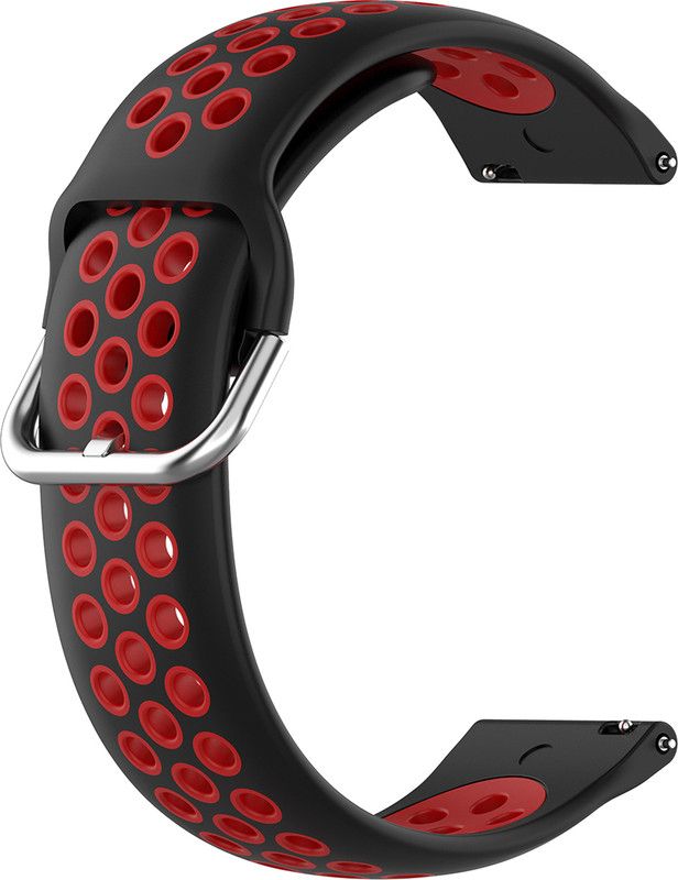ACM Watch Strap Belt for Timewear Full Touch Screen Smart N15 Smartwatch Black & Red Smart Watch Strap  (Mullti Color)