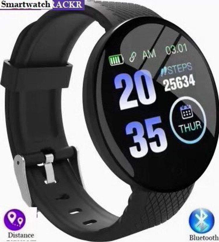 BASHAAM AQ1203 D18_PLUS SLEEP TRACKER MULTI SPORTS SMART WATCH BLACK(PACK OF 1) Smartwatch  (Black Strap, Free)