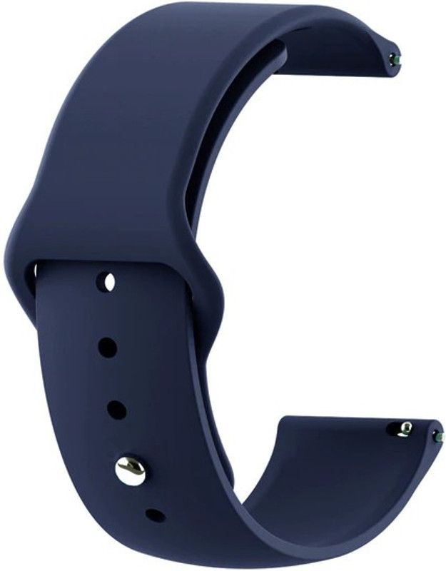 Miracase 22mm Soft Silicone Smart Watch Strap Compatible with Noise ColorFit Ultra Smart Watch Strap  (Blue)
