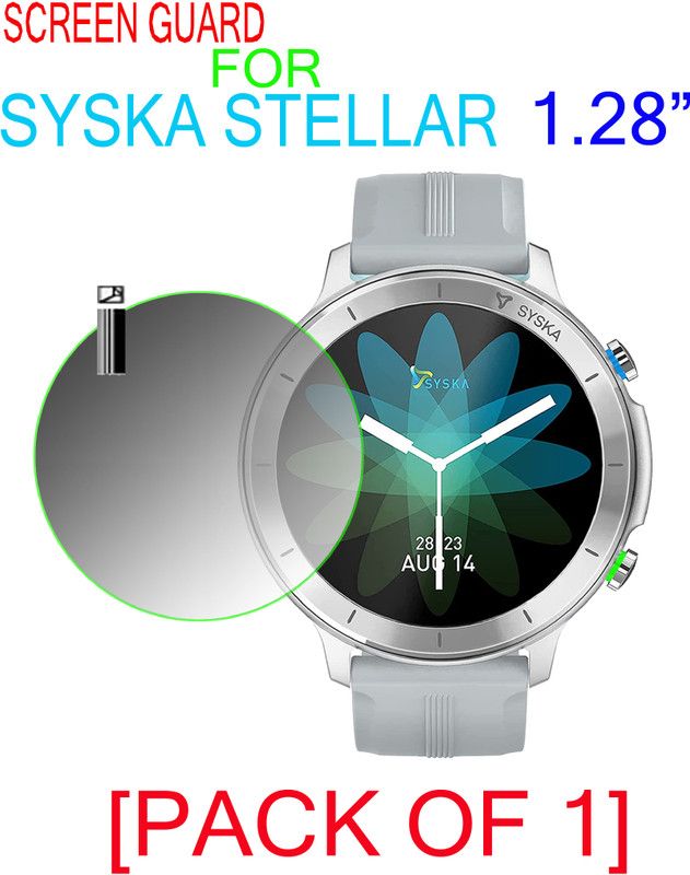 EJZATI Screen Guard for SYSKA Stellar 1.28 SMART WATCH  (Pack of 1)