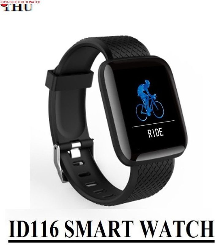 YORBAX S356 ID116_PLUS ACTIVITY TRAKCER BLUETOOTH SMART WATCH BLACK(PACK OF 1) Smartwatch  (Black Strap, Free)