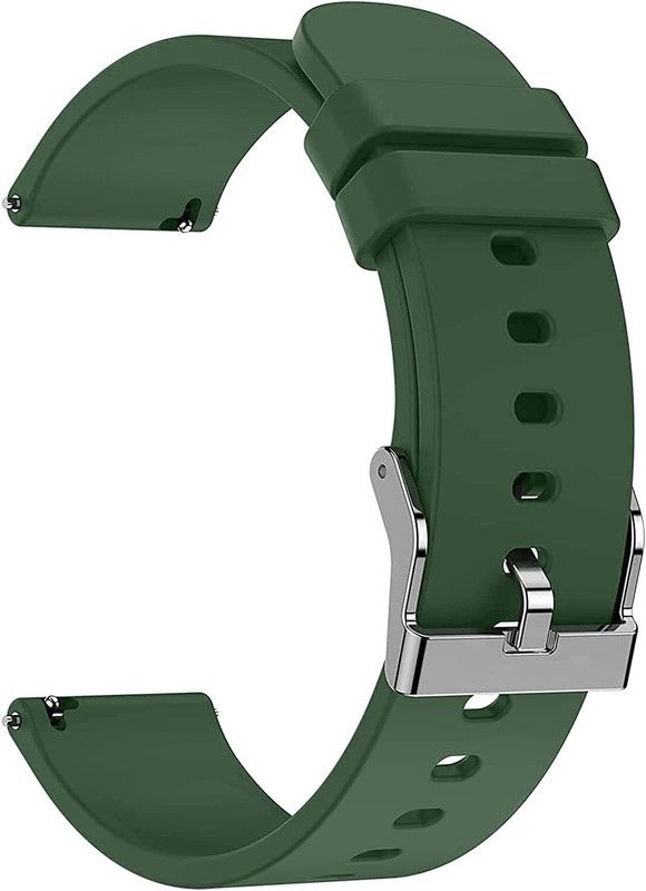 Melfo Soft Silicone Strap Compatible with Fireboltt Rocket Smart Watch Strap  (Green)