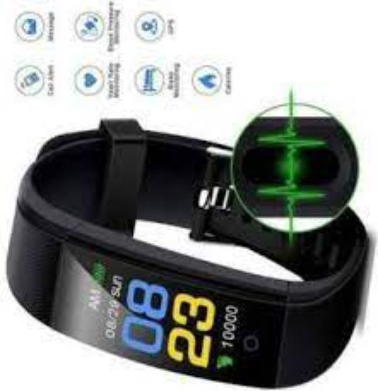 SYARA DAQ_135K_ID115 Smart band compatiable with all Smartphones  (Black Strap, Size : Free Size)