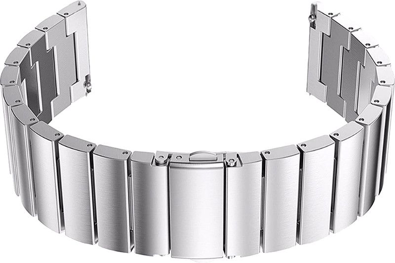 ACM Watch Strap Steel Metal for Fossil Neutra Chronograph Amber Smartwatch Silver Smart Watch Strap  (Silver)