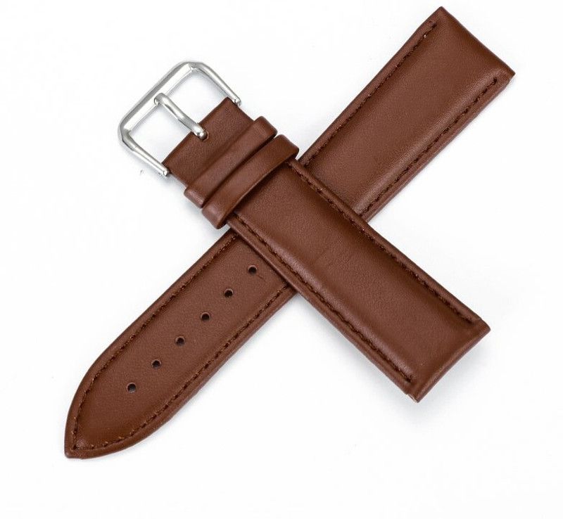 Melfo Synthetic Leather Strap Compatible with Noise ColorFit NAV Smart Watch Strap  (Brown)