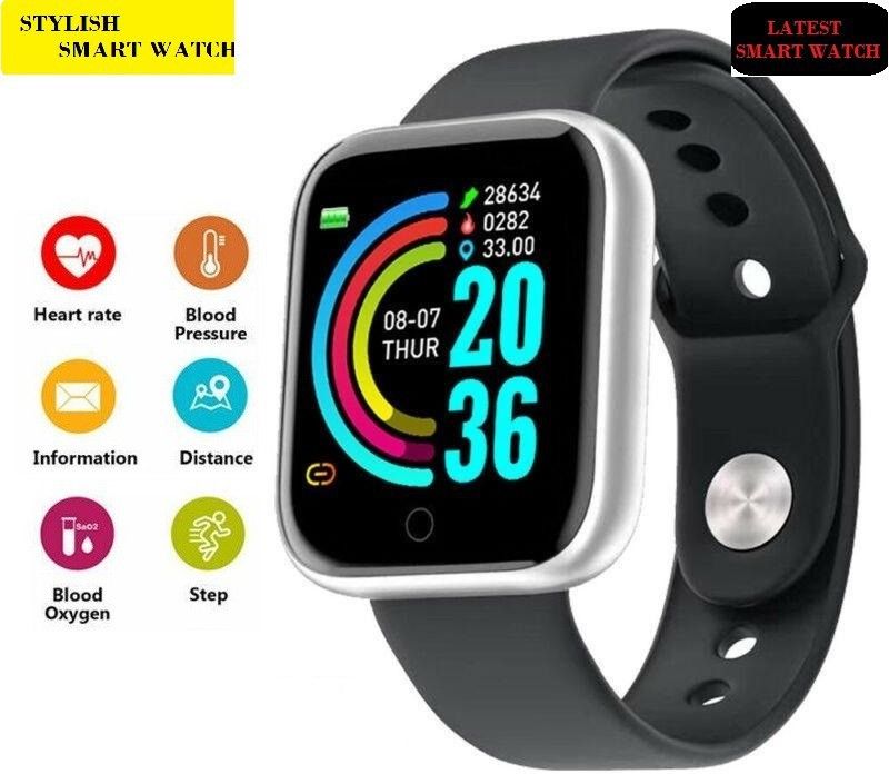Bashaam A347_A1 MAX SPEEL MONITOR STEP COUNT SMART WATCH BLACK(PACK OF 1) Smartwatch  (Black Strap, Free)