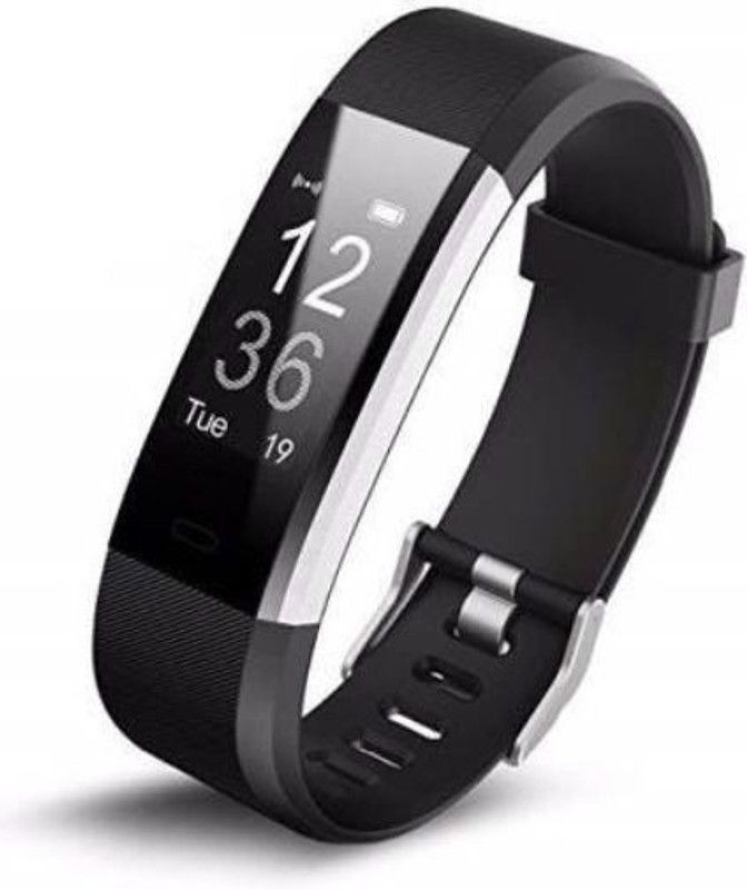SYARA EAZ_183A_ID115 Fitness band  (Black Strap, Size : Free Size)