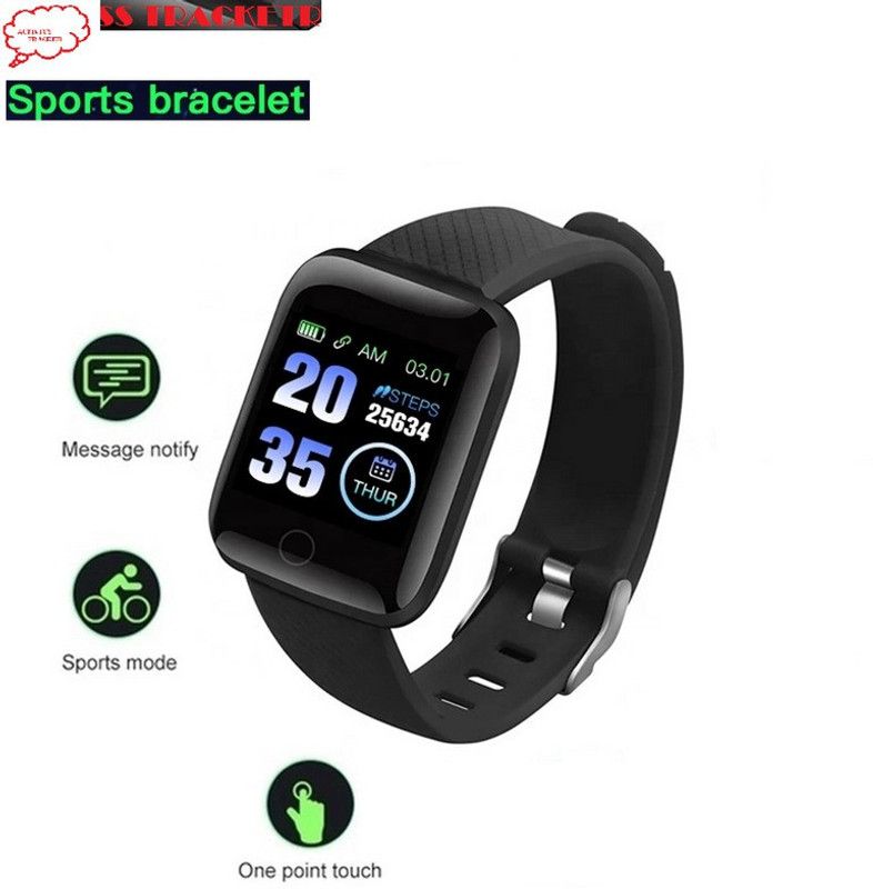 Bashaam E1656 ADVANCE_ID116 STEP COUNT BLUETOOTH SMART WATCH BLACK (PACK OF 1) Smartwatch  (Black Strap, Free)