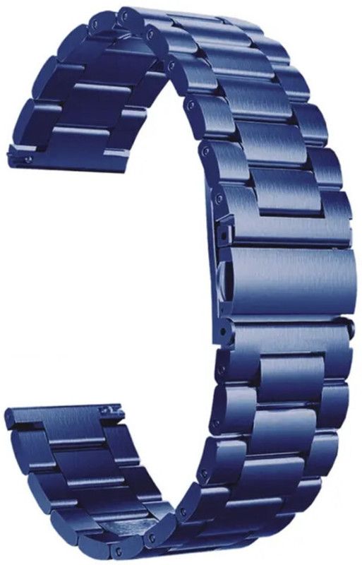 Melfo SS Strap Compatible with Amazfit Bip U Pro Nyse Listed Smart Watch Strap  (Blue)