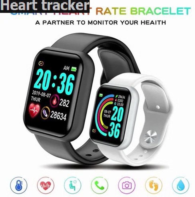 jorugo S621 (D20) PLUS MULT FACES FITNESS TRACKER SMART WATCH BLACK(PACK OF 1) Smartwatch  (Black Strap, free)