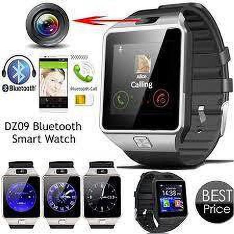 SYARA QCZ_285S Dz09 Smart Watch Smartwatch  (Black Strap, Free Size)